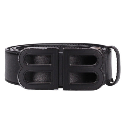 BALENCIAGA BB Logo Buckle Leather Belt Size ONE SIZE