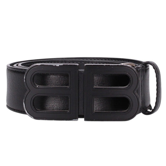 BALENCIAGA BB Logo Buckle Leather Belt Size ONE SIZE