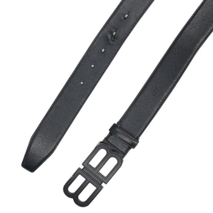 BALENCIAGA BB Logo Buckle Leather Belt Size ONE SIZE