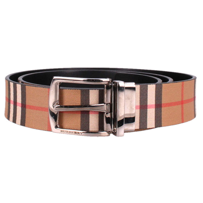 Burberry Reversible Nova Check Leather Belt Size ONE SIZE
