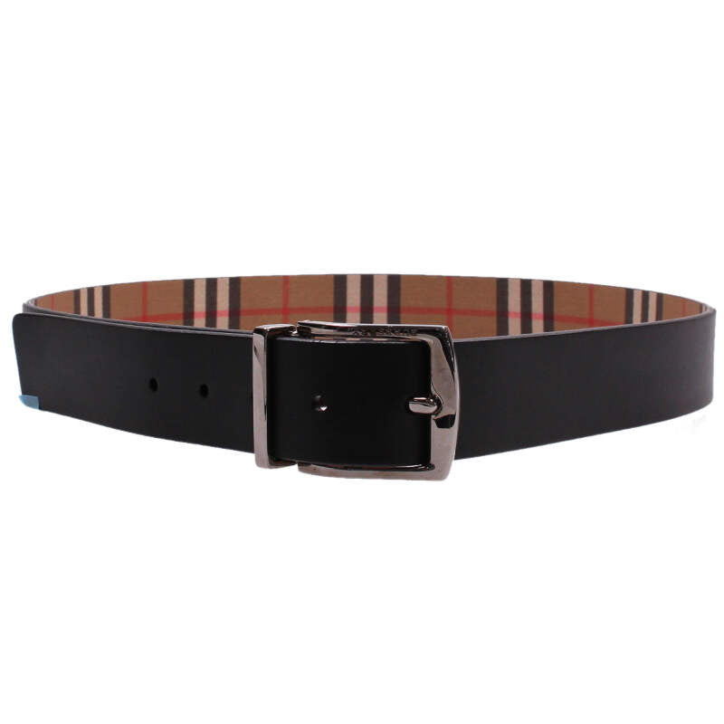 Burberry Reversible Nova Check Leather Belt Size ONE SIZE