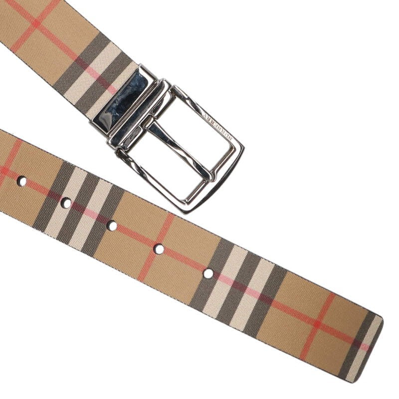 Burberry Reversible Nova Check Leather Belt Size ONE SIZE