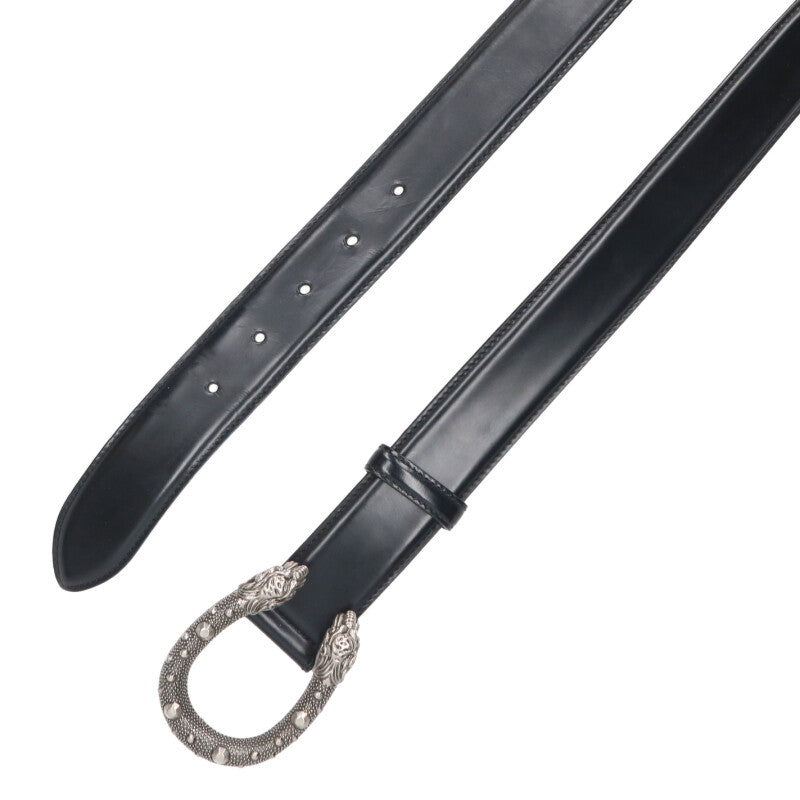 GUCCI 451155 Tiger Head Buckle Belt Size ONE SIZE