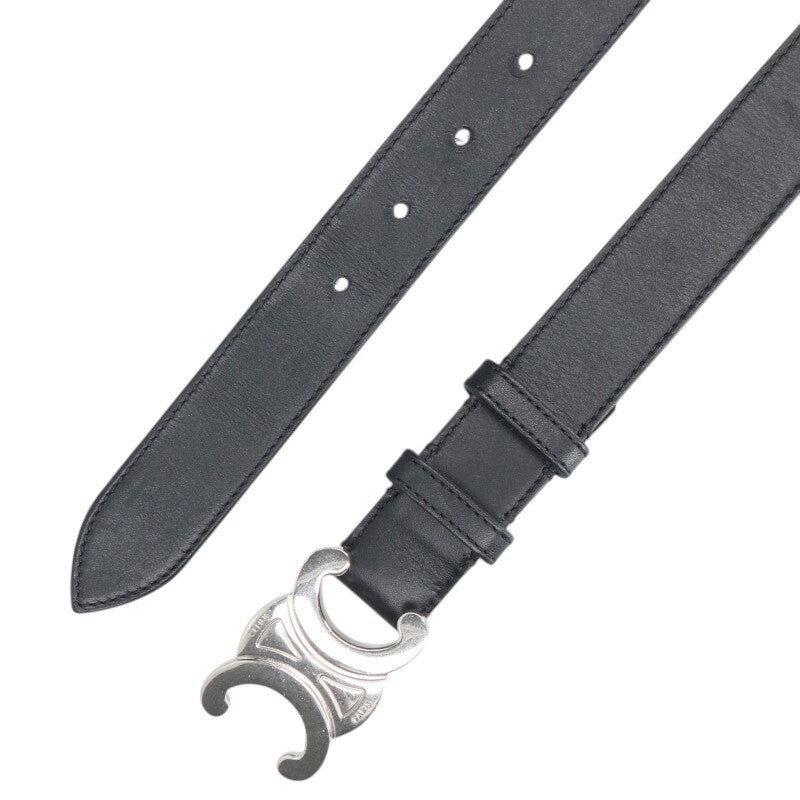 CELINE S-NE-0214 Triomphe Buckle Belt Size ONE SIZE