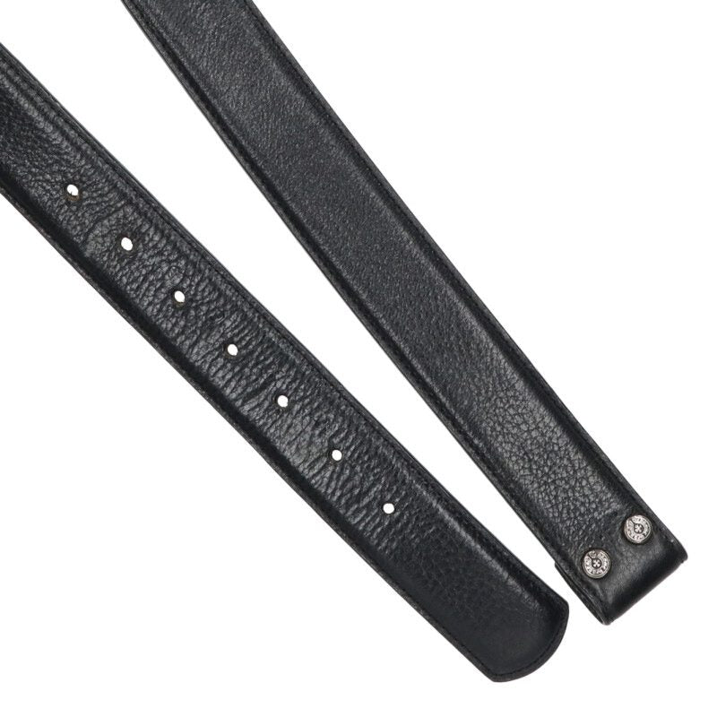 Chrome Hearts 1.5" Scroll Label Rivet Leather Size ONE SIZE
