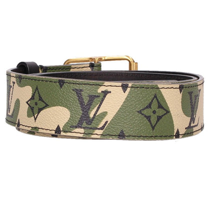 LOUISVUITTON Monogramouflage Leather Belt Size ONE SIZE