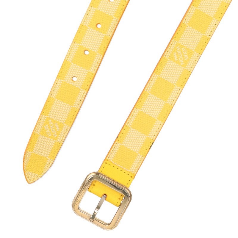 LOUISVUITTON Ceinture Tresor Damier Leather Size ONE SIZE