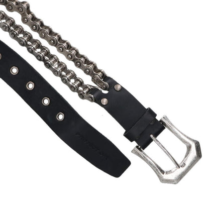 PROJECT GR BICYCLE CHAIN BELT Black/Silver Size ONE SIZE
