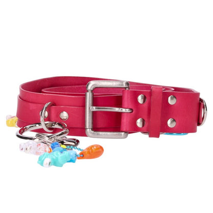 doublet 25SS ITA Multi Charm Leather Belt Pink Size ONE SIZE