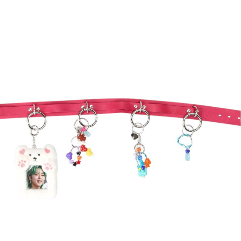 doublet 25SS ITA Multi Charm Leather Belt Pink Size ONE SIZE