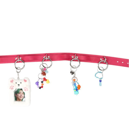 doublet 25SS ITA Multi Charm Leather Belt Pink Size ONE SIZE