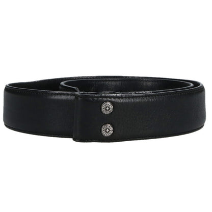 Chrome Hearts 1.5" Scroll Label Rivet Leather Size ONE Black
