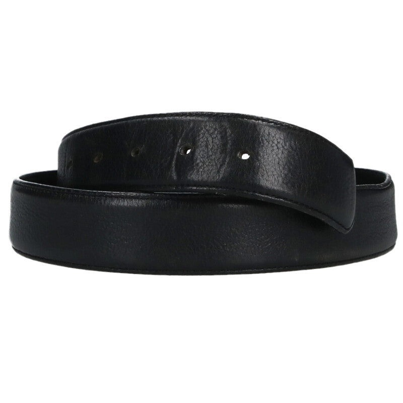 Chrome Hearts 1.5" Scroll Label Rivet Leather Size ONE Black