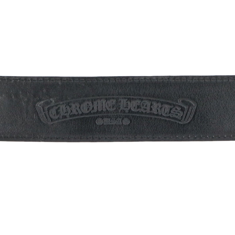 Chrome Hearts 1.5" Scroll Label Rivets Leather Size Multi