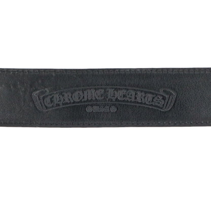 Chrome Hearts 1.5" Scroll Label Rivets Leather Size Multi