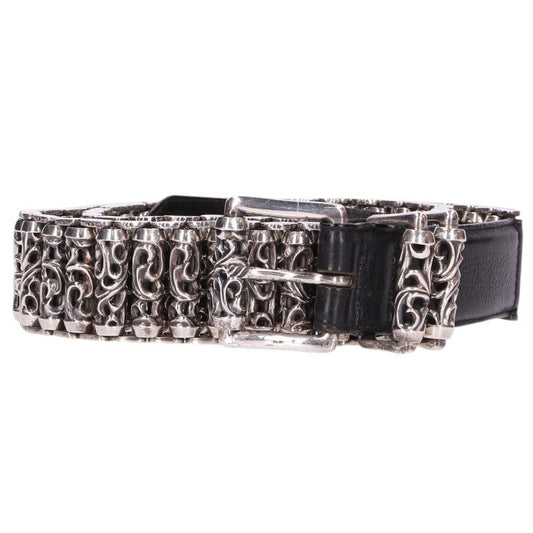 Chrome Hearts BLT Roller Link Leather Belt Size ONE SIZE