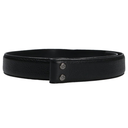 Chrome Hearts 1.5" Scroll Label Rivets Leather Size Black
