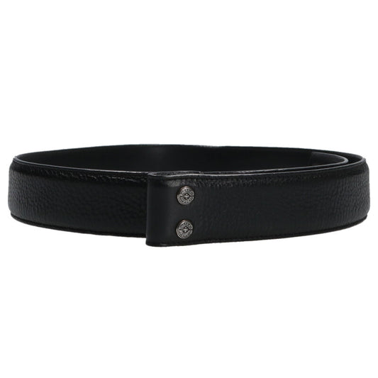 Chrome Hearts 1.5" Scroll Label Rivets Leather Size Black