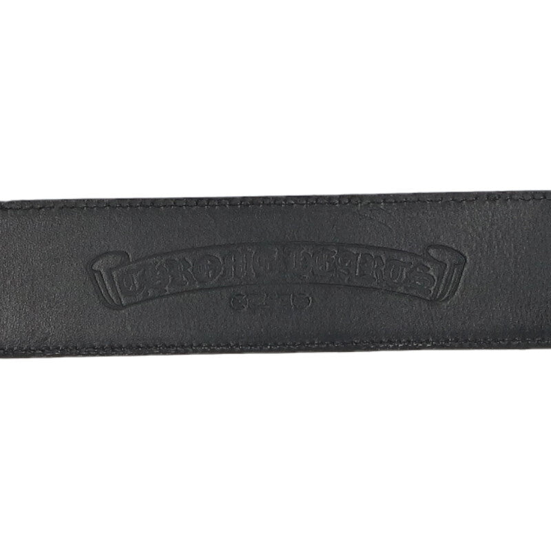 Chrome Hearts 1.5" Scroll Label Rivet Leather Size ONE SIZE