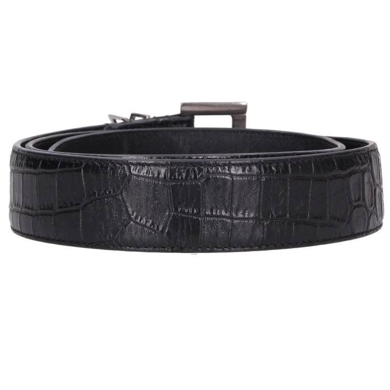 SAINT LAURENT PARIS Cassandra Leather Belt Size ONE SIZE