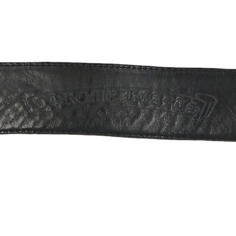 Chrome Hearts 1.5" Scroll Label Rivets Leather Size ONE SIZE
