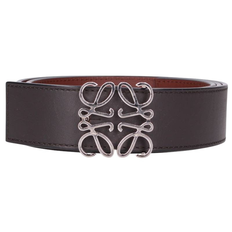 LOEWE Anagram Logo Leather Belt Size ONE SIZE