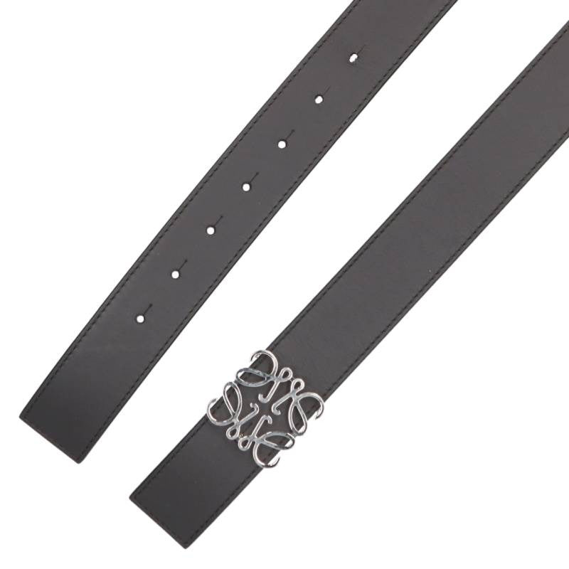 LOEWE Anagram Logo Leather Belt Size ONE SIZE