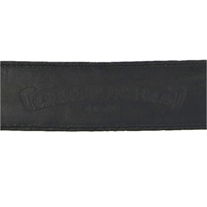 Chrome Hearts 1.5" Scroll Label Rivets Leather