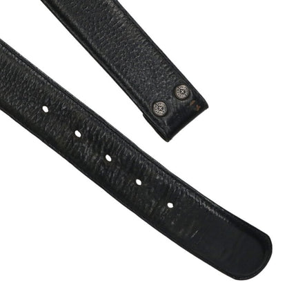 Chrome Hearts 1.5" Scroll Label Rivets Leather