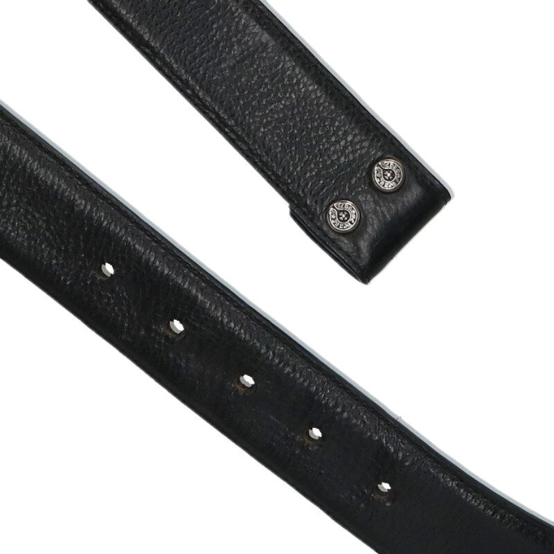 Chrome Hearts 1.5" Scroll Label Rivets Leather Size Multi