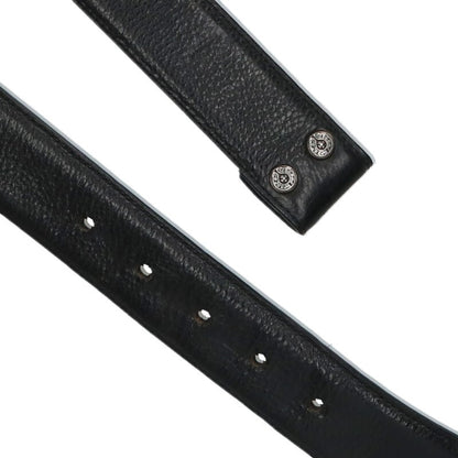 Chrome Hearts 1.5" Scroll Label Rivets Leather Size Multi