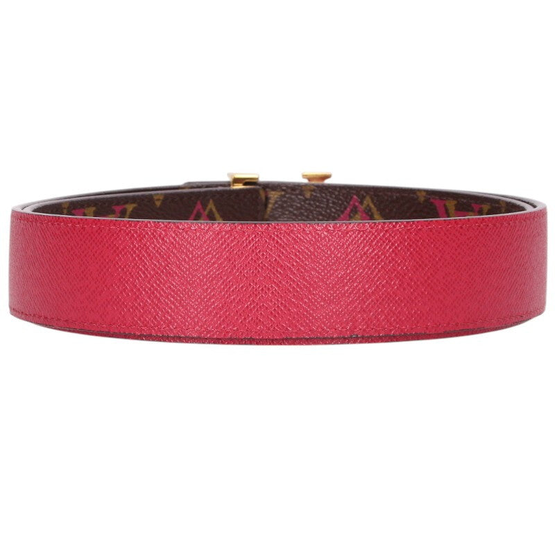 LOUISVUITTON Reversible Monogram Leather Belt Size ONE SIZE