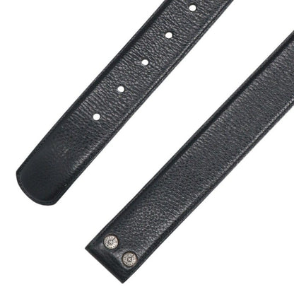 Chrome Hearts 1.5in Scroll Label Rivets Leather Belt Size 32