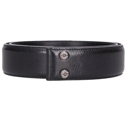 Chrome Hearts 1.5" Scroll Label Rivets Leather Belt Size 30