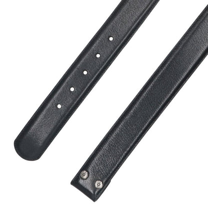 Chrome Hearts 1.5" Scroll Label Rivets Leather Belt Size 30