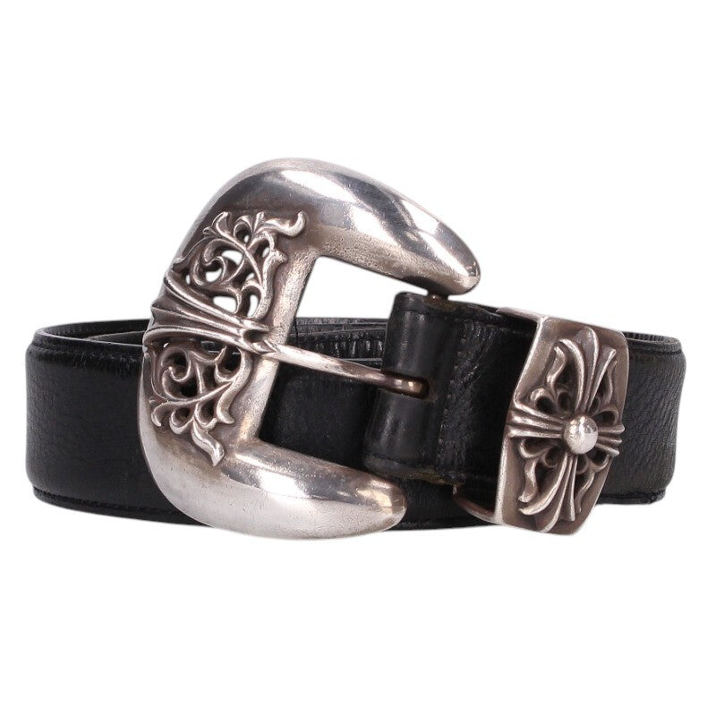 Chrome Hearts Classic 3PC Leather Belt Size 36