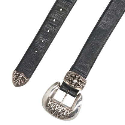 Chrome Hearts Classic 3PC Leather Belt Size 36