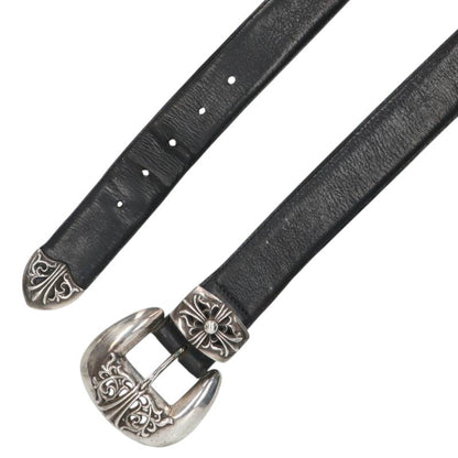 Chrome Hearts Classic 3PC Leather Belt Size 32
