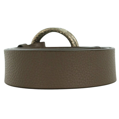 BOTTEGA VENETA Intrecciato Double Belt Gray Size ONE SIZE