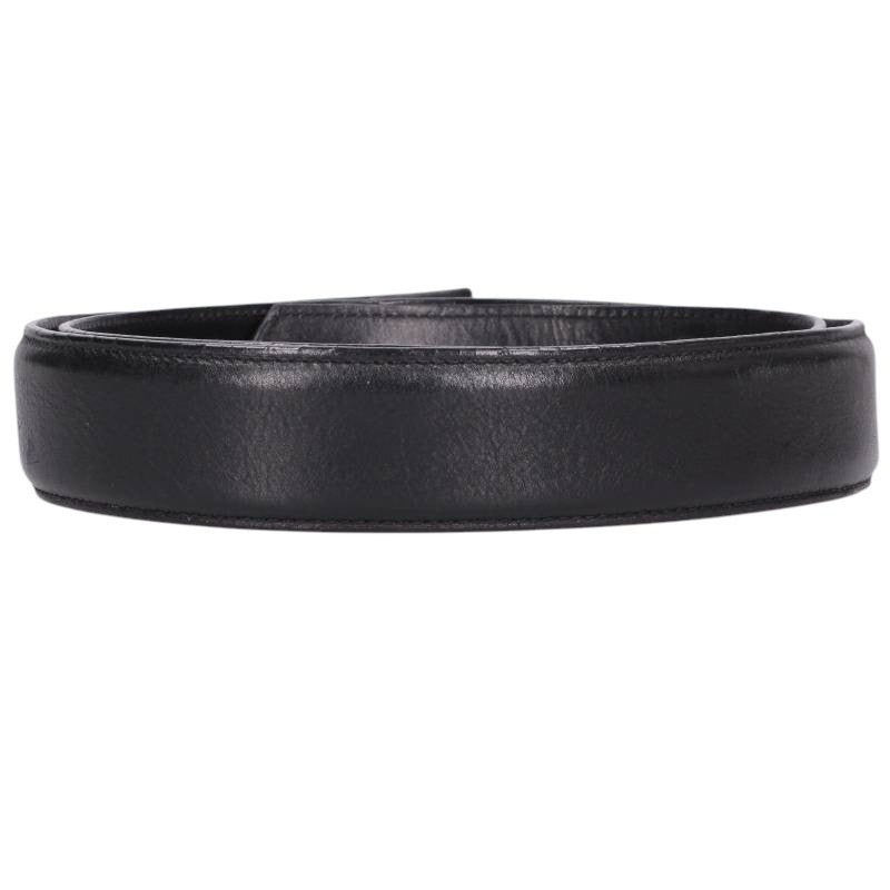Chrome Hearts 1.5inch Scroll Label Leather Belt Size 38