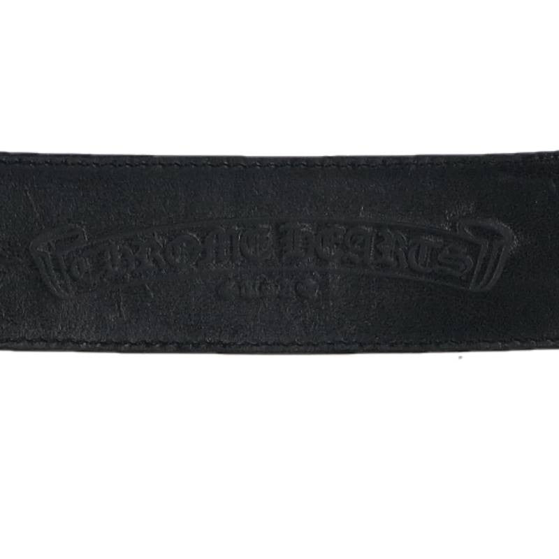 Chrome Hearts 1.5" Scroll Label Rivets Leather Size ONE SIZE