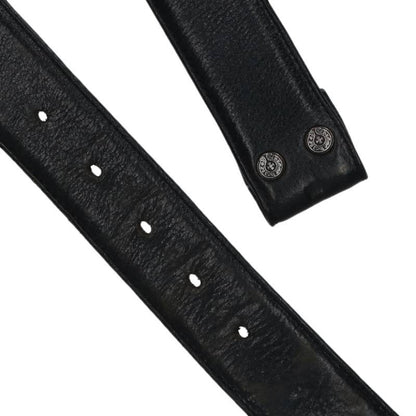 Chrome Hearts 1.5" Scroll Label Rivets Leather Size ONE SIZE