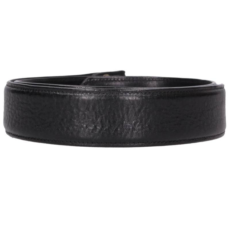 Chrome Hearts 1.5inch Scroll Label Leather Belt Size 34