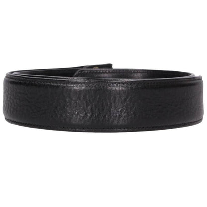 Chrome Hearts 1.5inch Scroll Label Leather Belt Size 34
