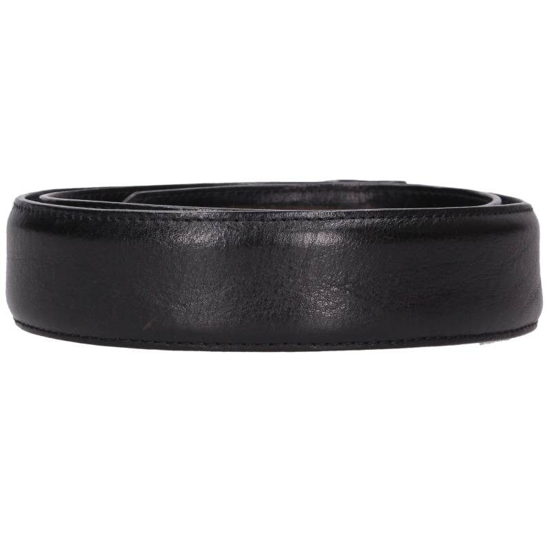 Chrome Hearts 1.5inch Scroll Label Leather Belt Size 32