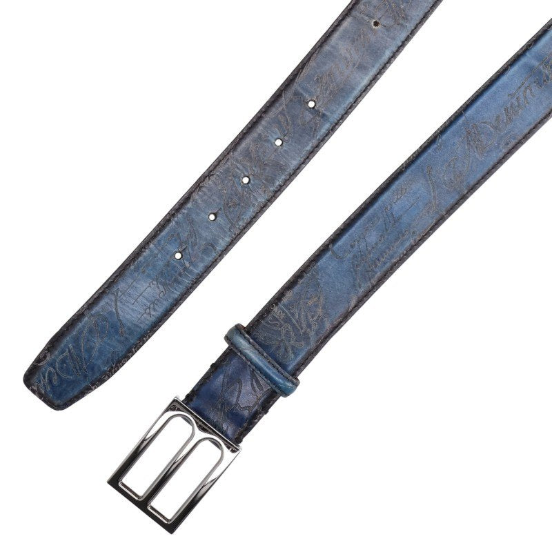 Berluti Calligraphy Leather Belt Multi Size 105