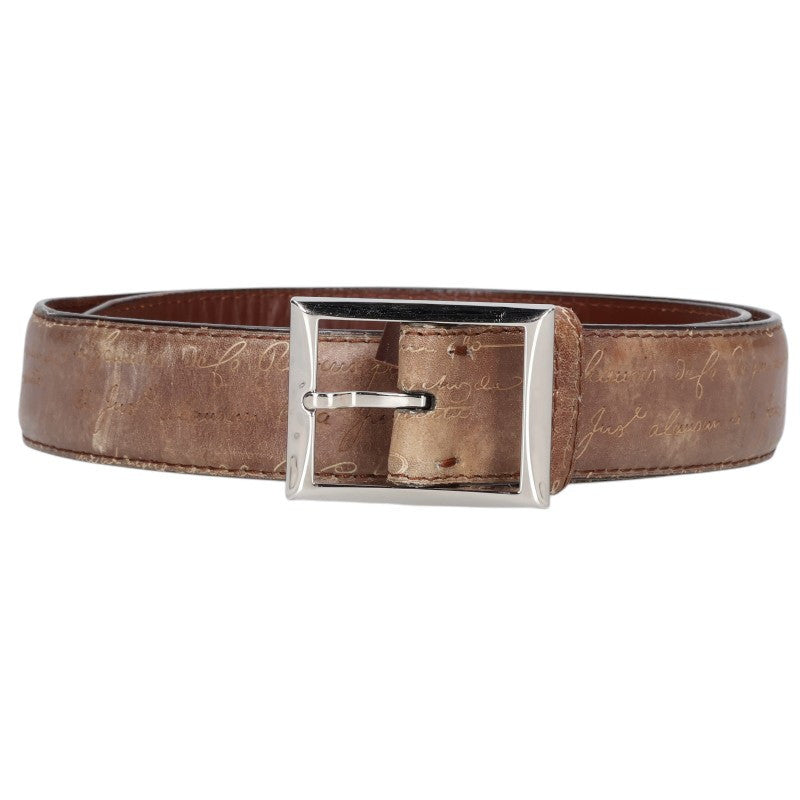 Berluti Calligraphy Classic Belt Brown Size 95