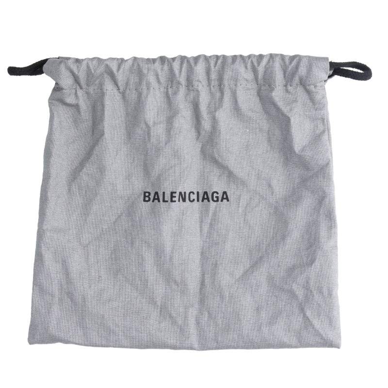 BALENCIAGA Logo D-Ring Belt Black/White Size ONE SIZE
