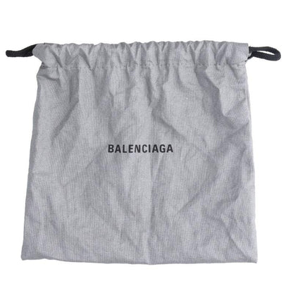 BALENCIAGA Logo D-Ring Belt Black/White Size ONE SIZE