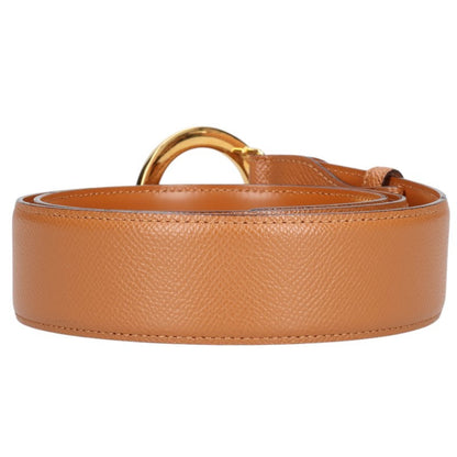 BVLGARI B.zero1 Circle Buckle Belt Brown/Gold Size 105